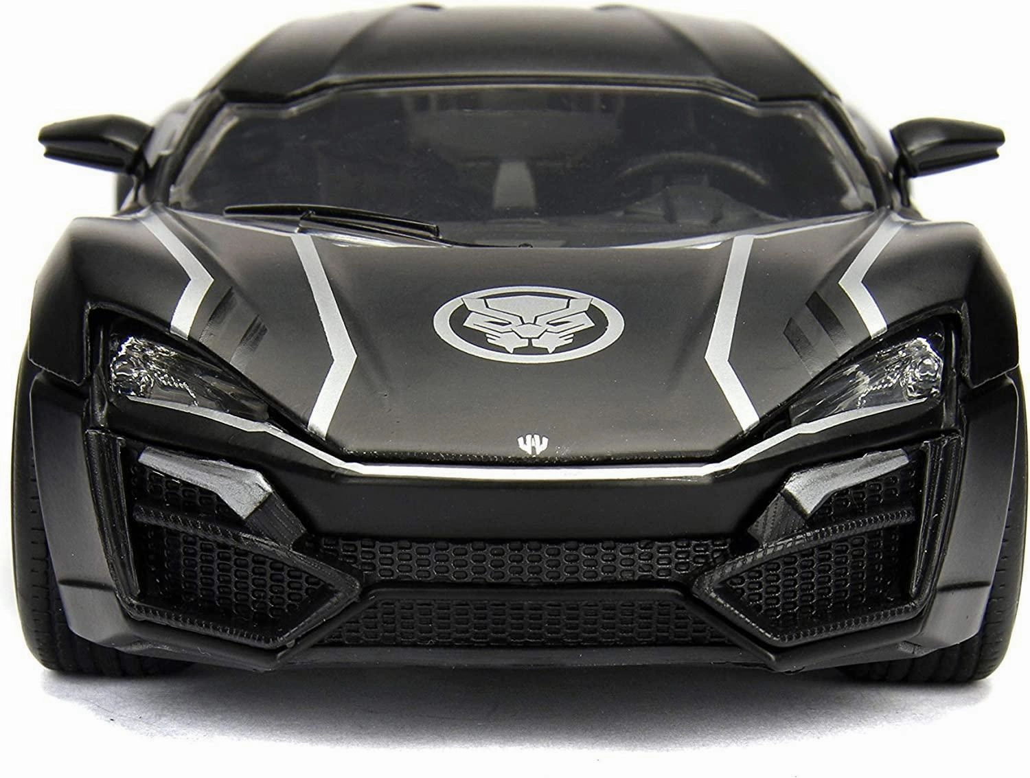 Digital Art Marvel Black Panther & Lykan Hypersport Diecast Metal Car