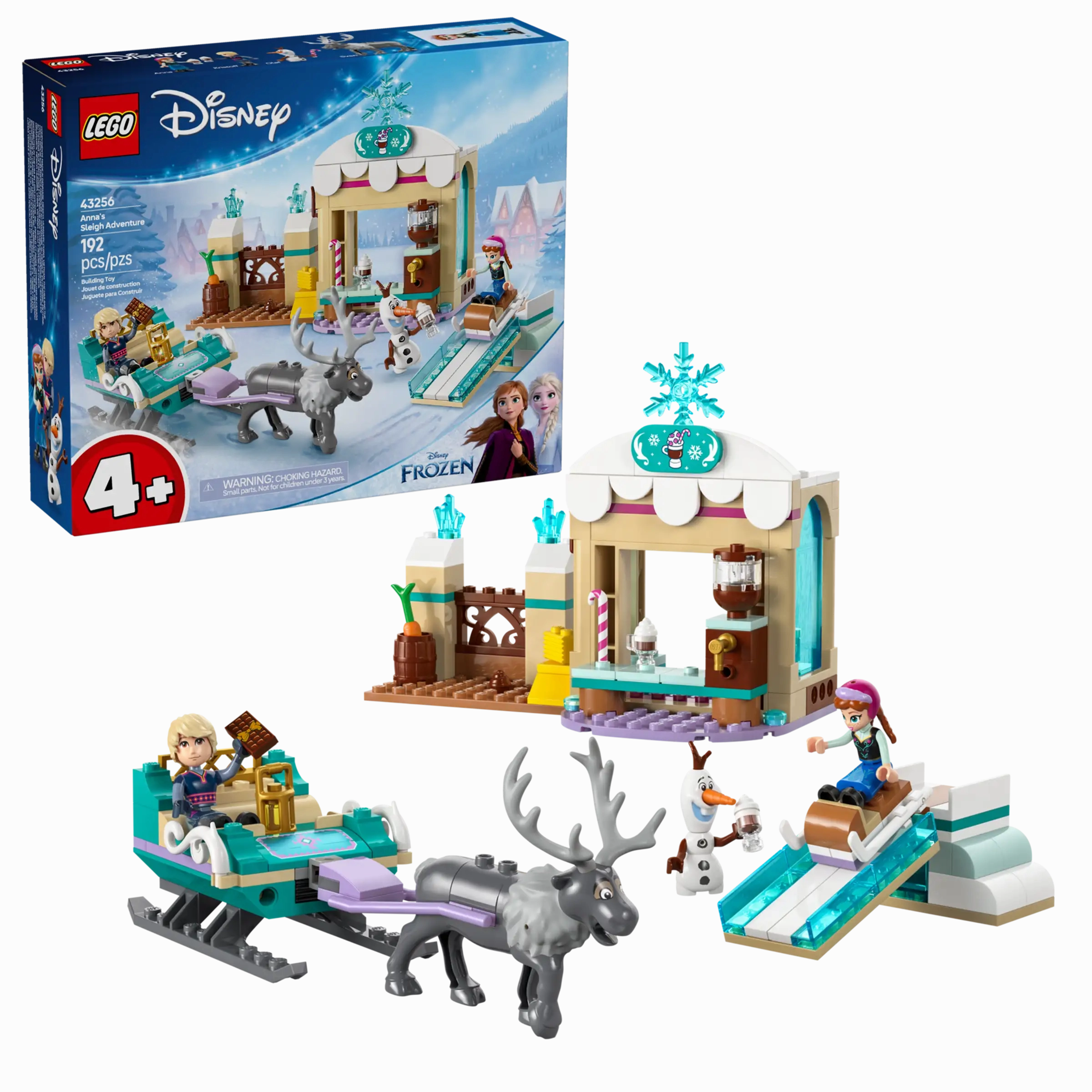 LEGO Disney 43256 Anna's Sleigh Adventure Full Set