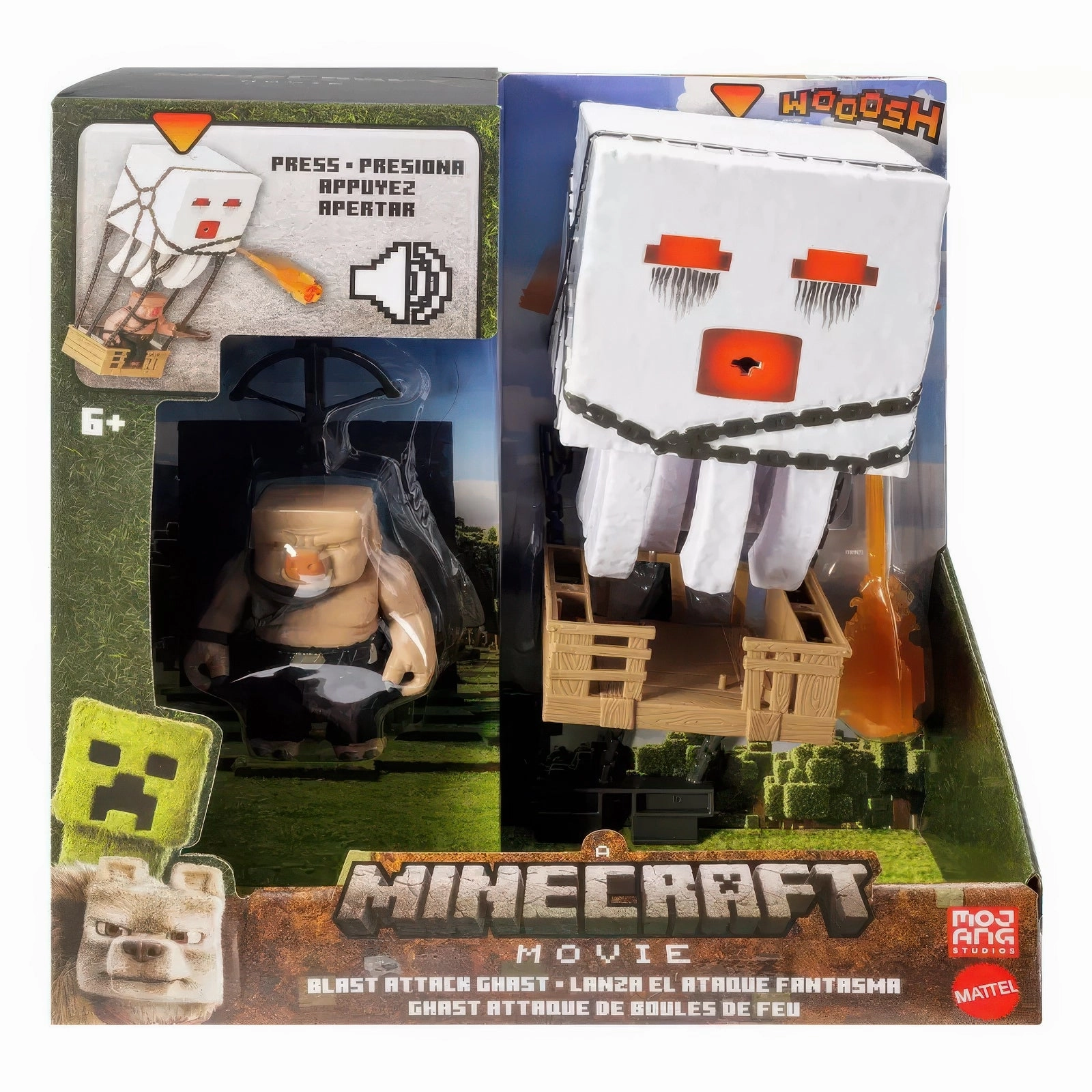 Mini Player Mini Permit MINECRAFT Movie Blast Attack Ghast Action Figure Set
