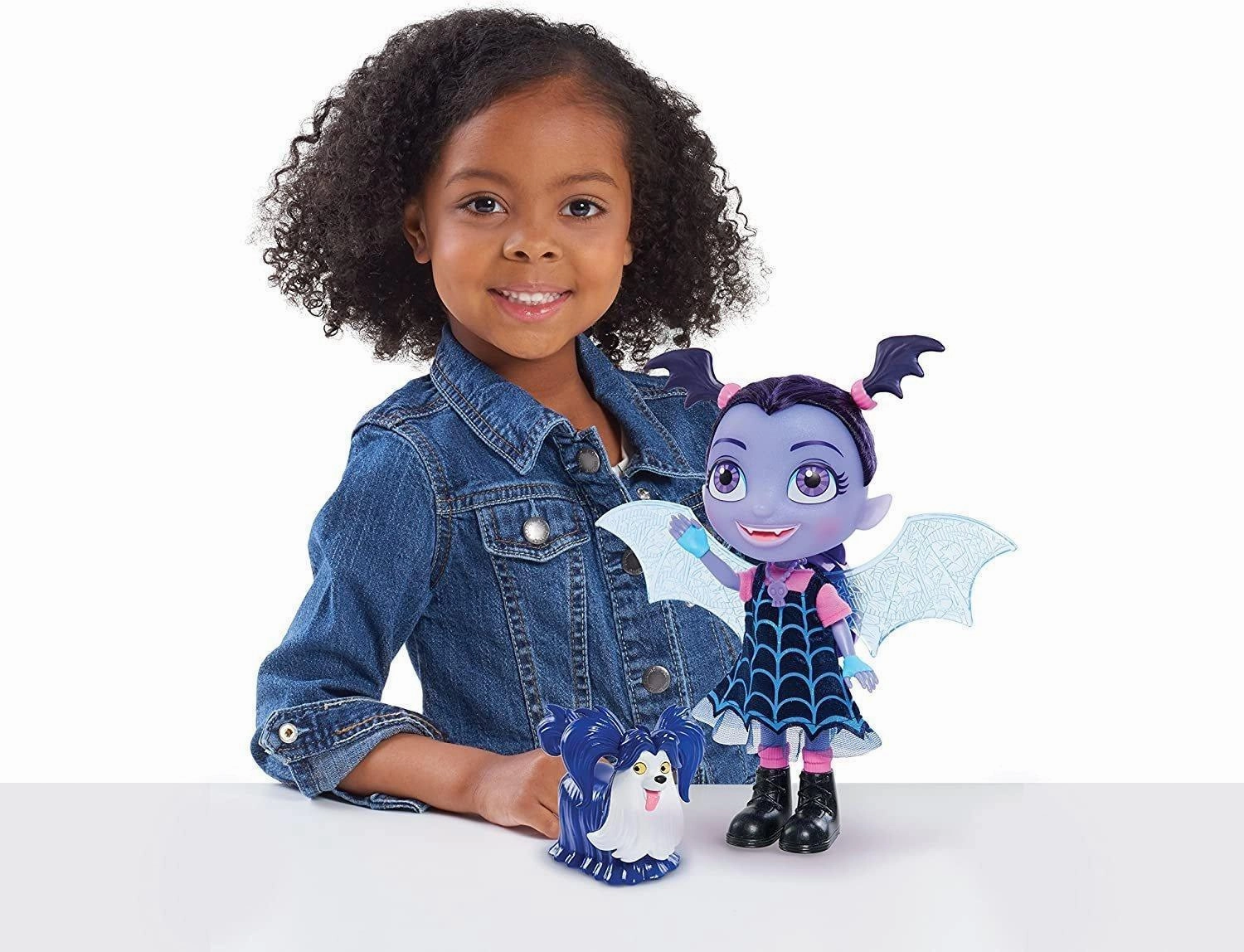 Vampirina 78040 Bat-tastic Vampirina and Wolfie Talking Figure Set Diorama Accent