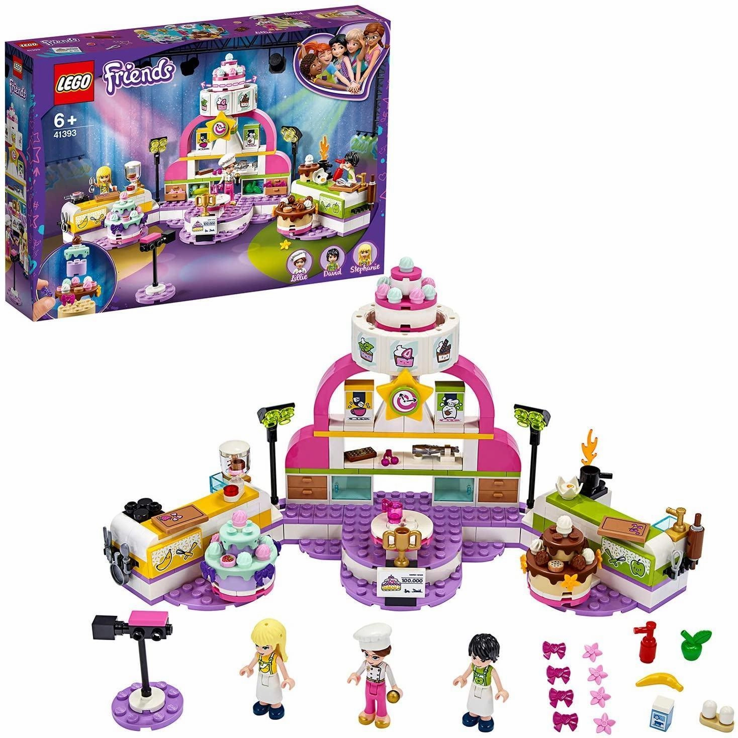 LEGO FRIENDS 41393 Baking Competition Playset with Toy Cakes Fall Decor