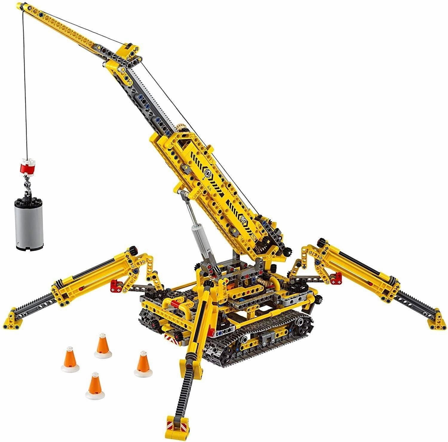 Limited Edition LEGO TECHNIC 42097 Compact Crawler Crane and Tower Crane, 2 in 1 Spiderlike Model, Construction Set