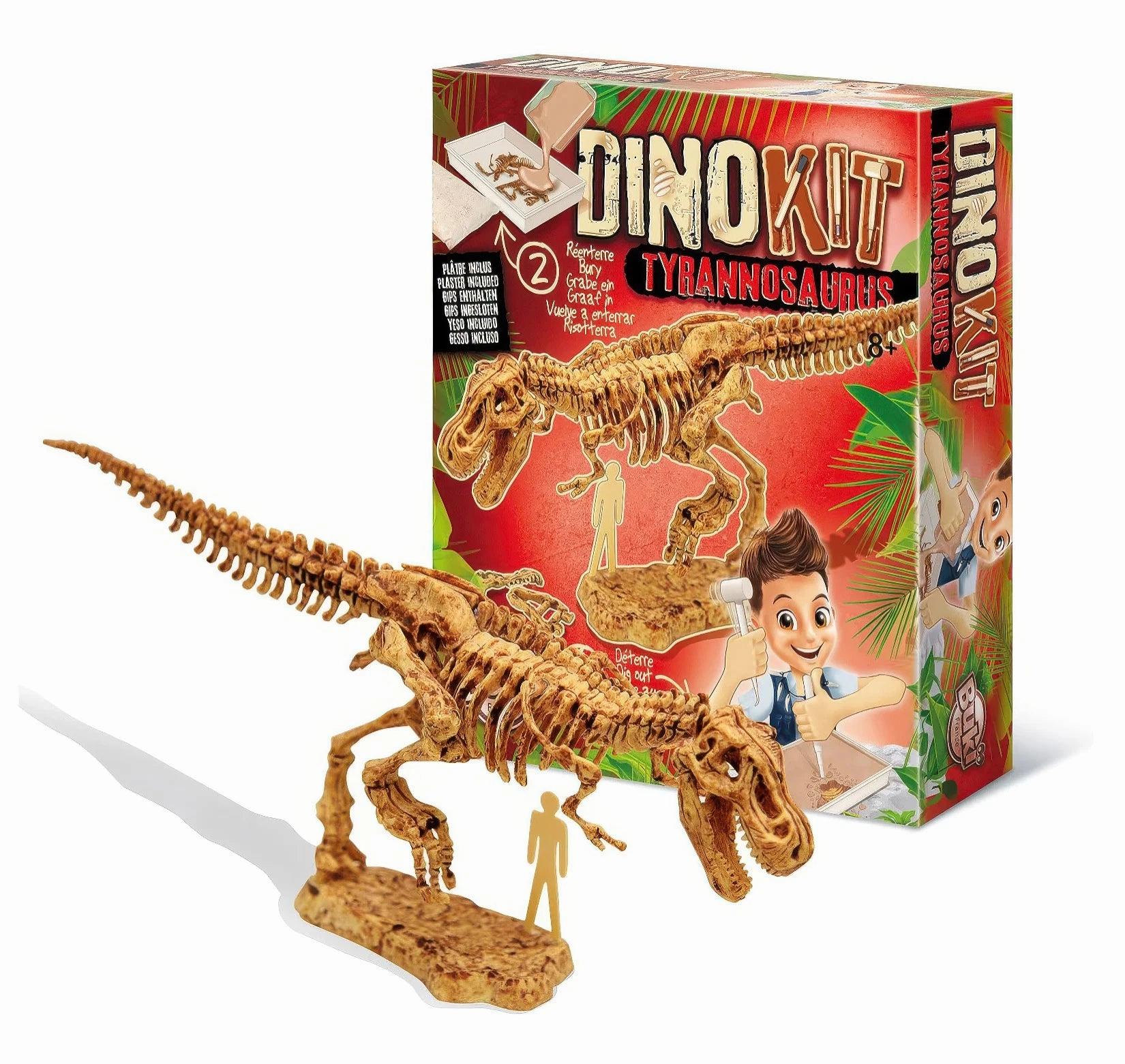 Storage Solution Folk Tale BUKI France Dino Kit Tyrannosaurus Dinosaur Fossil Set