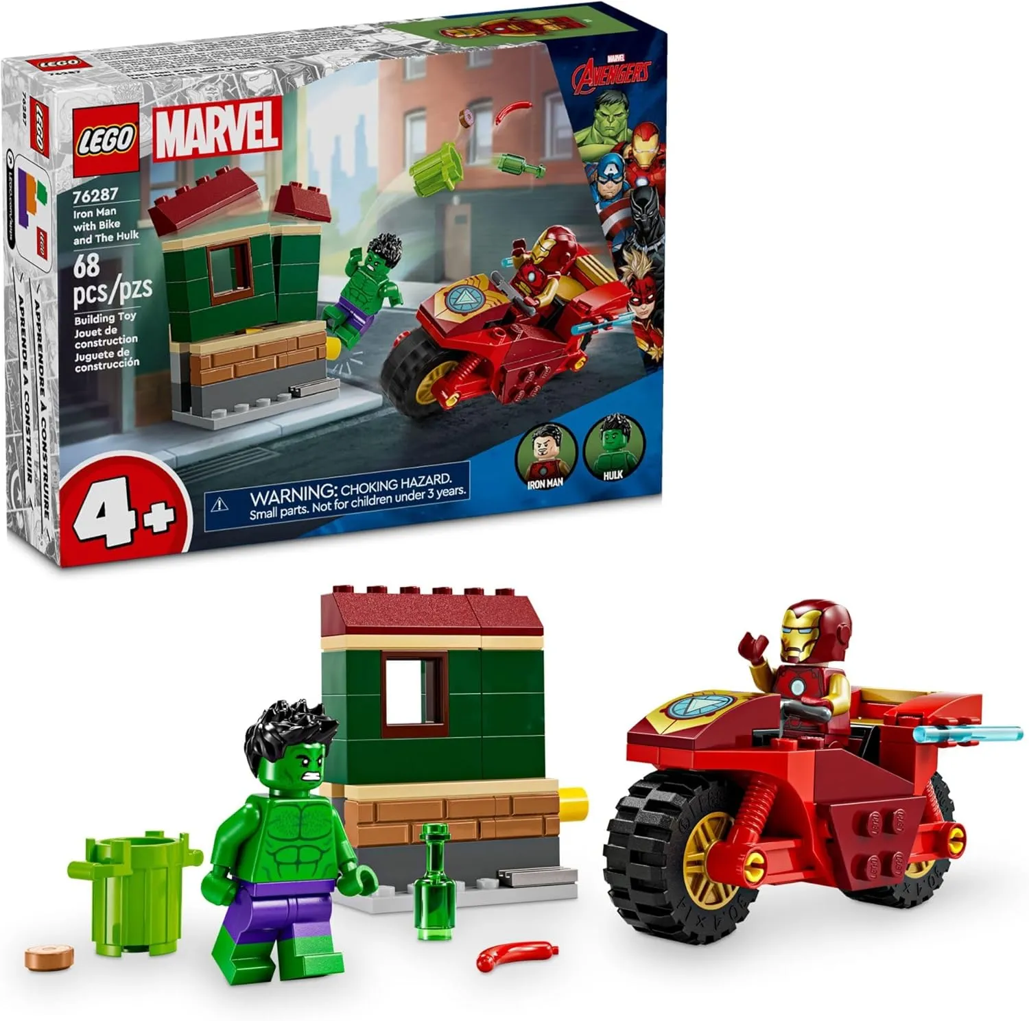 Lego 76287 - Marvel Iron Man with Bike and The Hulk Ghoulish Figures Ghoulish Ornaments