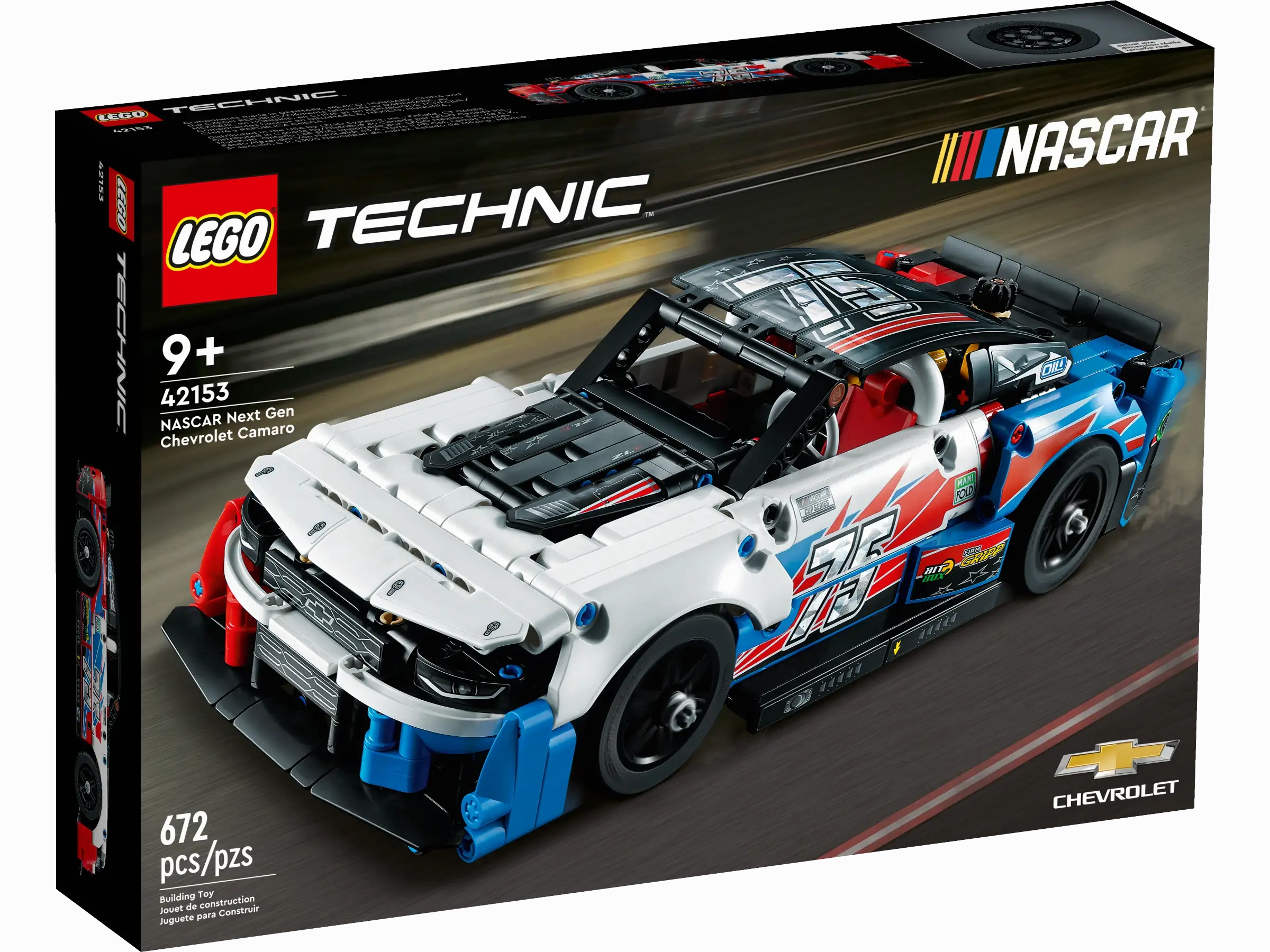 LEGO TECHNIC 42153 NASCAR Next Gen Chevrolet Camaro ZL1 Display Item