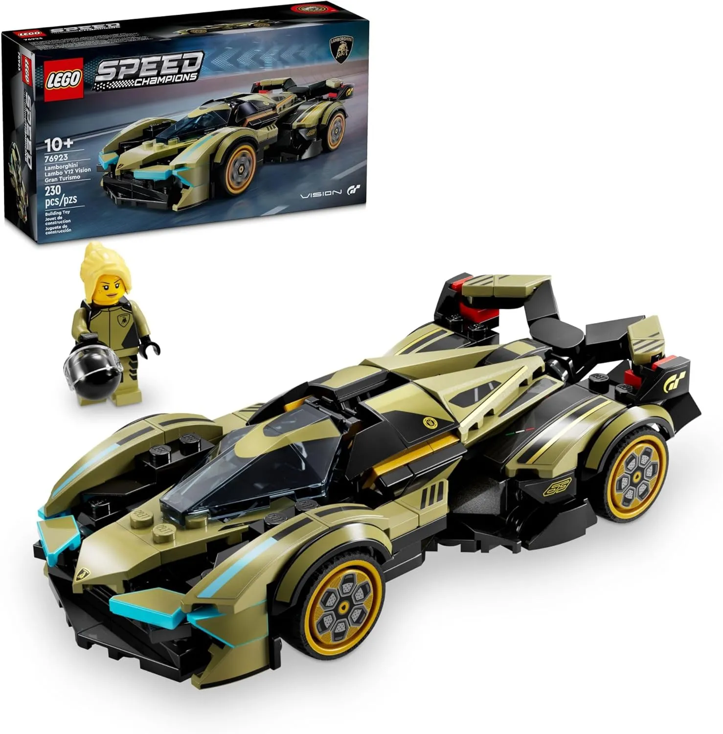 Cat Figurine Lego 76923 - Speed Lamborghini Lambo V12 Vision Gran Turismo