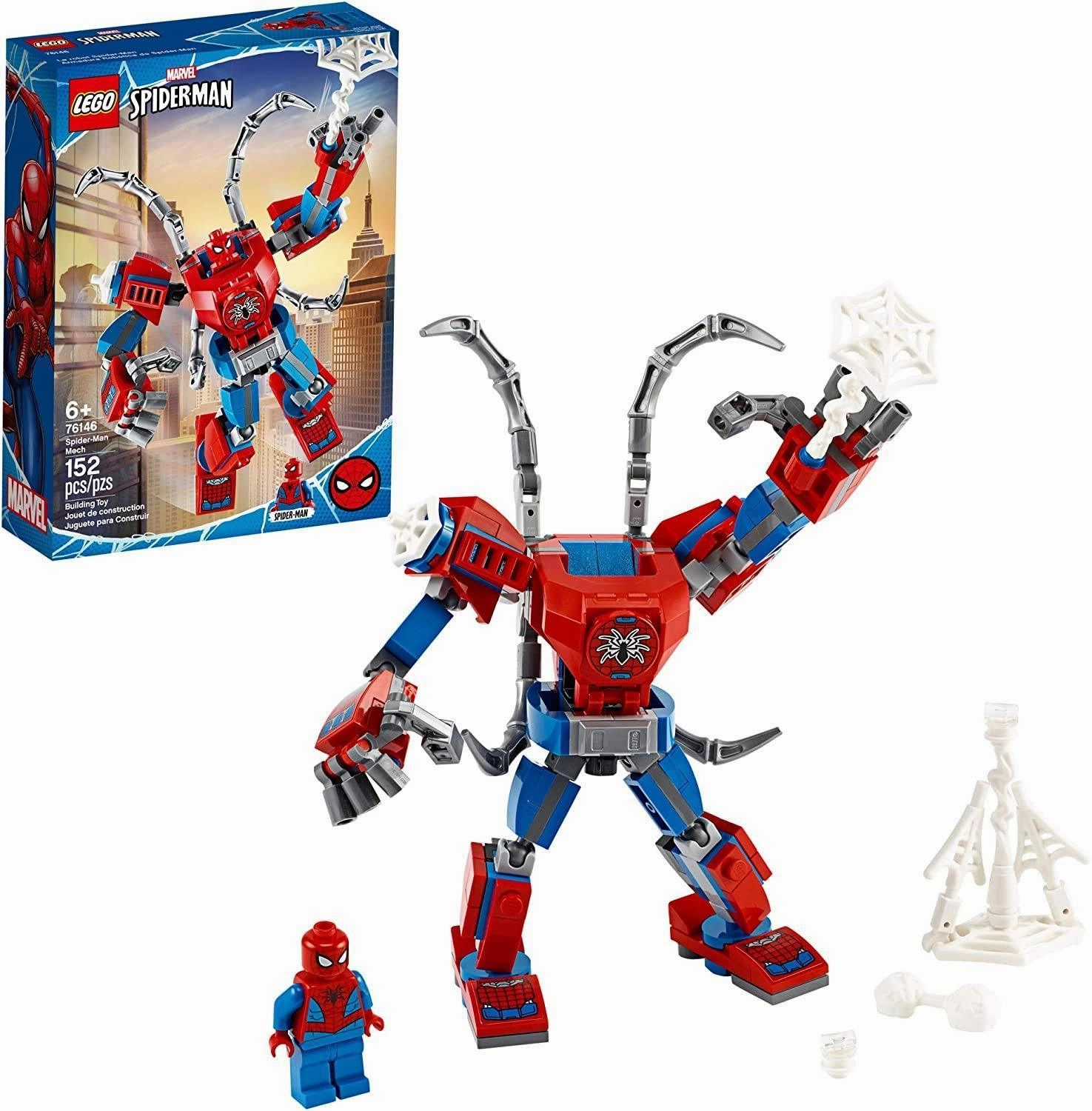 LEGO MARVEL 76146 Spiderman: Spider-Man Mech Horror Icon