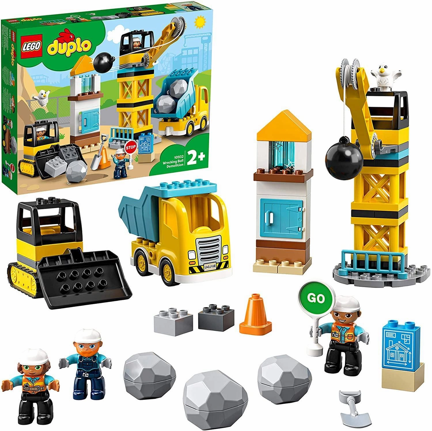 LEGO DUPLO 10932 Wrecking Ball Demolition Construction Set Interactive Toy Vinyl Figure