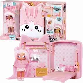 Terrace Accent Na! Na! Na! Surprise 3-in-1 Backpack Bedroom Pink Kitty Playset