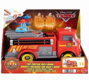 Modernist Sculpture Steampunk Design Disney Pixar Cars Race & Rescue Fire Fighting Fire Truck Playset