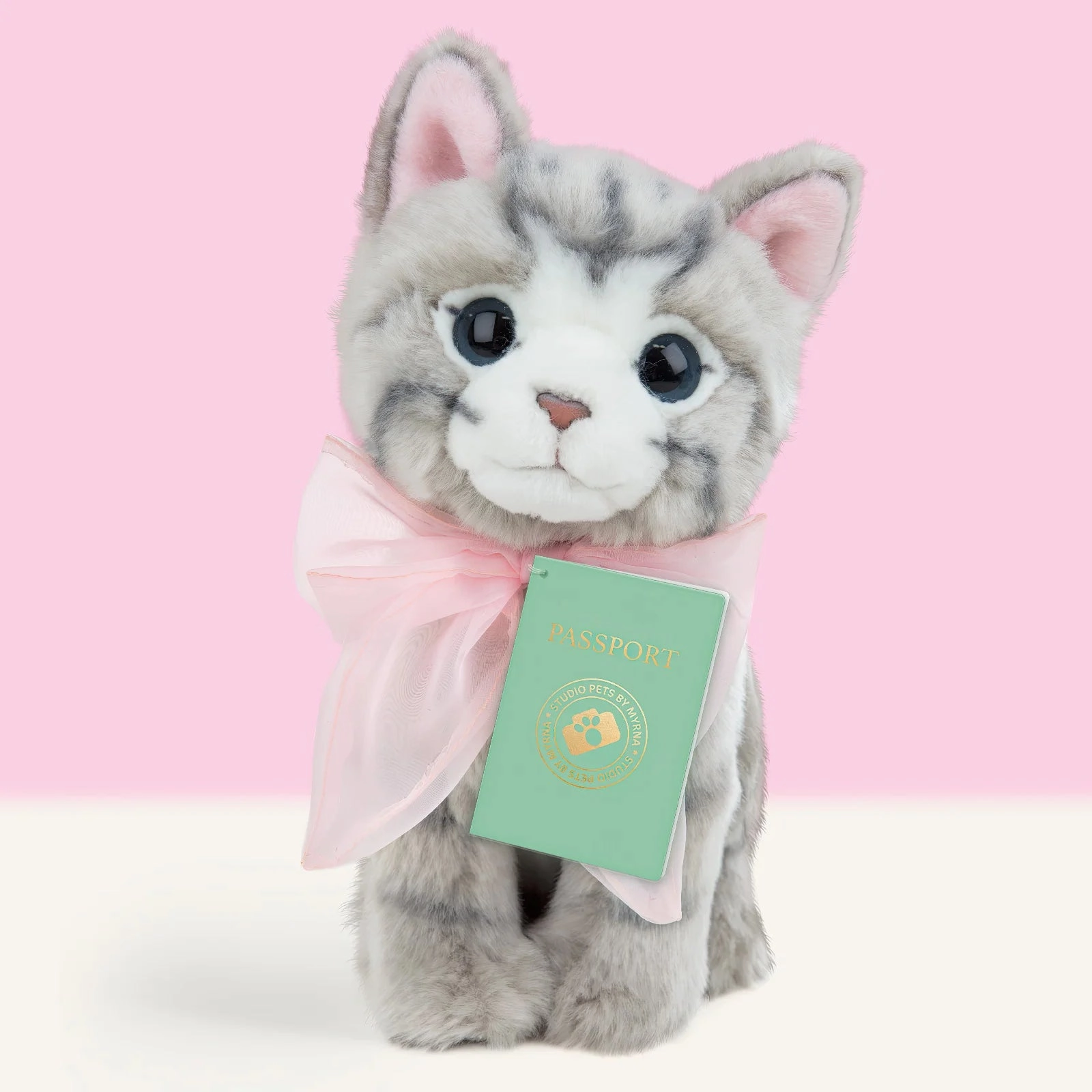 Studio Pets Bella British Short Hair Kitten 23cm Plush Eerie Lights Mystical Supplies