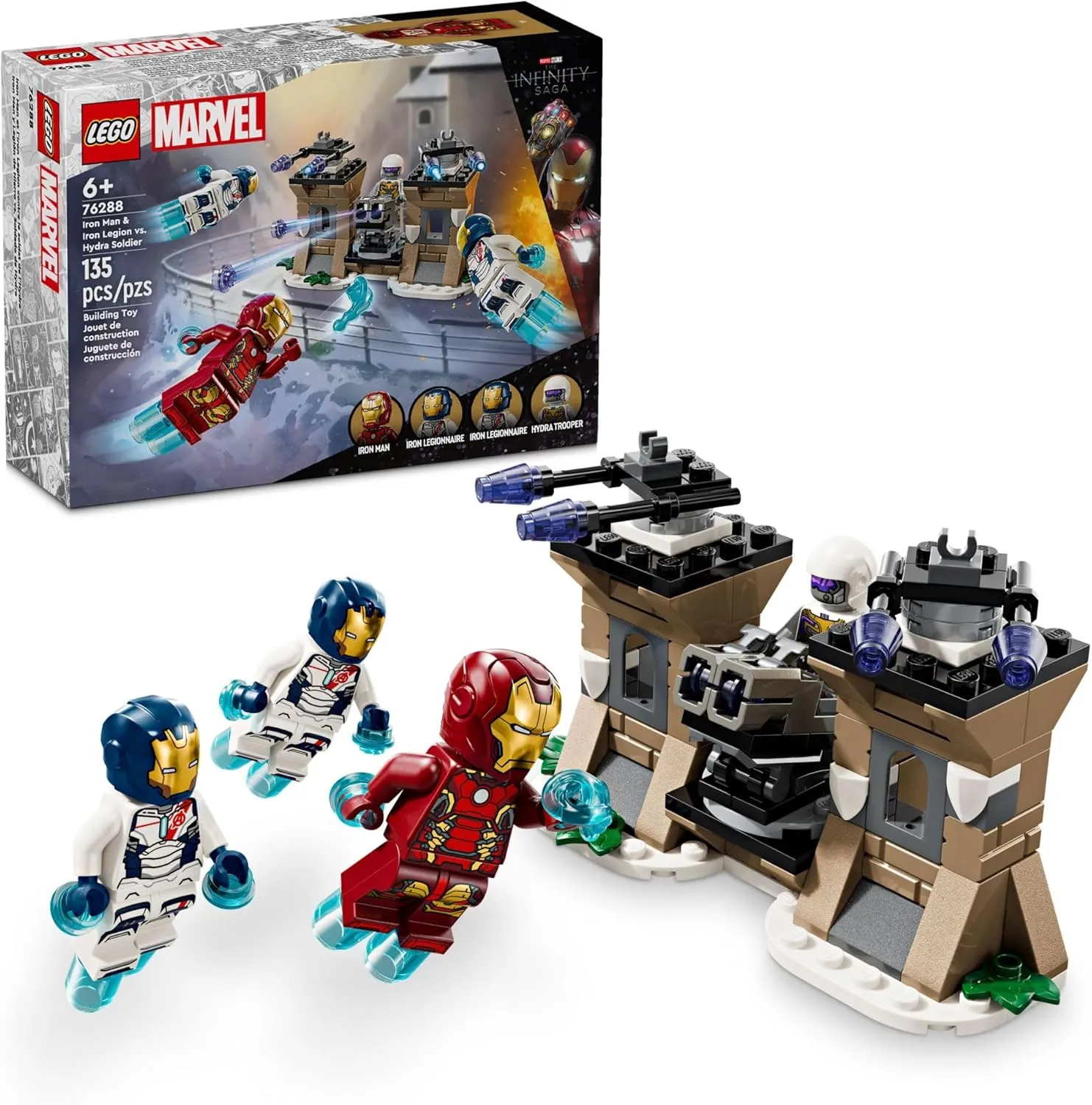 Frightening Party Lego 76288 - Marvel Iron Man & Iron Legion vs. Hydra Soldier