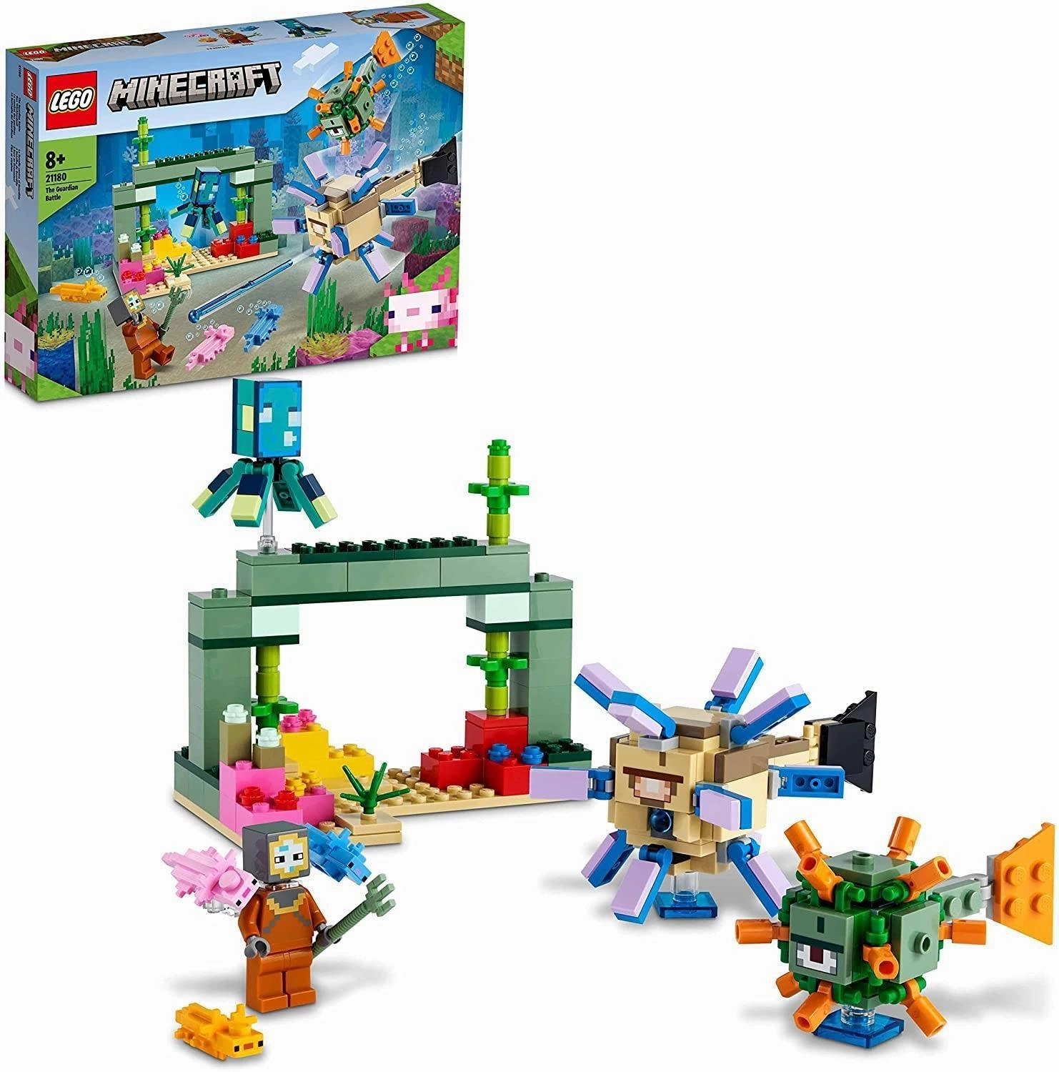 LEGO 21180 Minecraft The Guardian Battle Set Baroque Figure Party favor