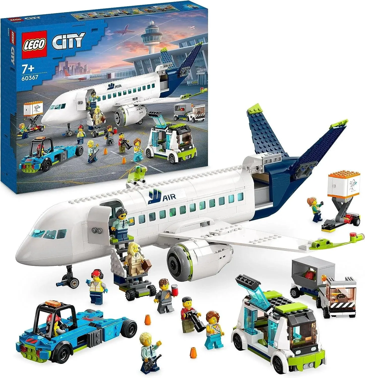 LEGO CITY 60367 Passenger Airplane Construction Playset Cultural Gift